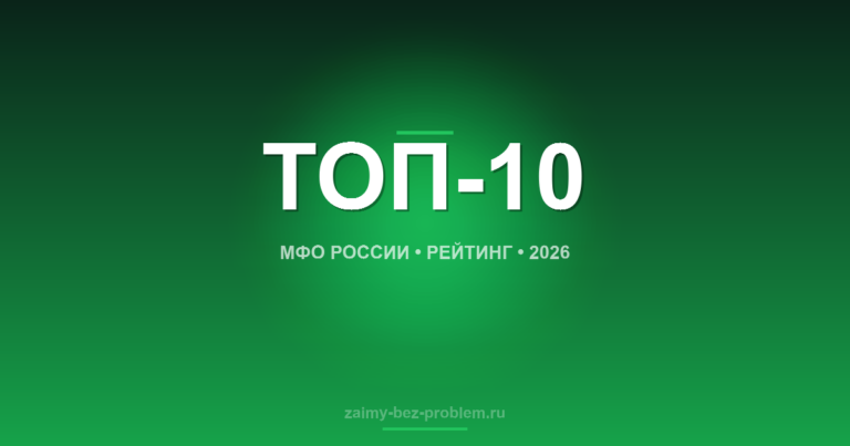 ТОП-10 МФО России 2026 — рейтинг и сравнение | zaimy-bez-problem.ru